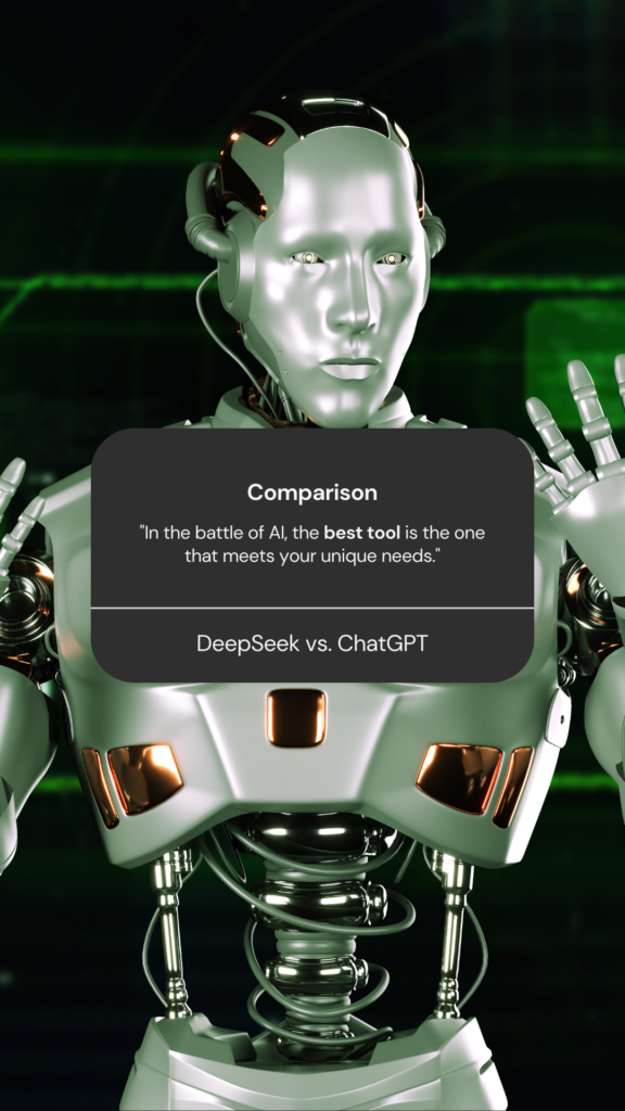 DeepSeek Vs ChatGPT, the best AI tool is the one that meets your unique needs